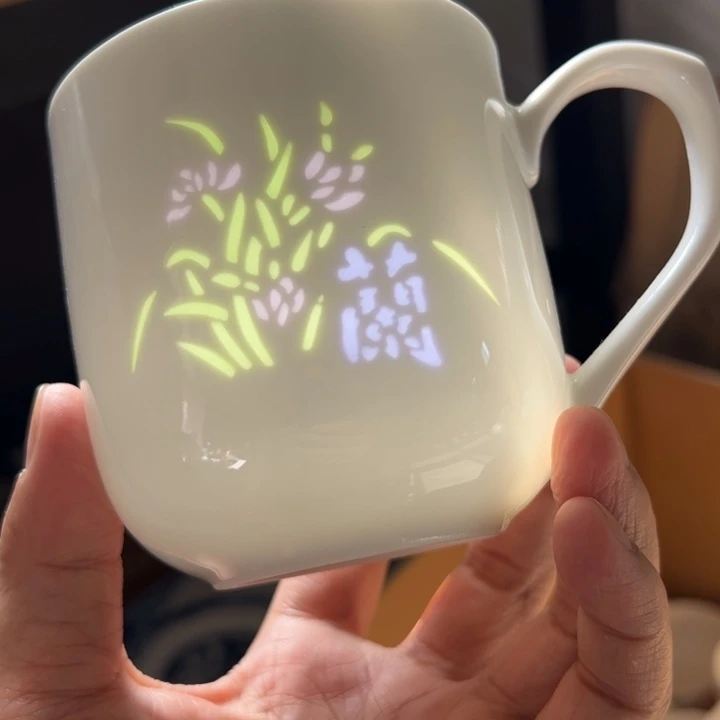 富裕玲珑早餐杯微瑕