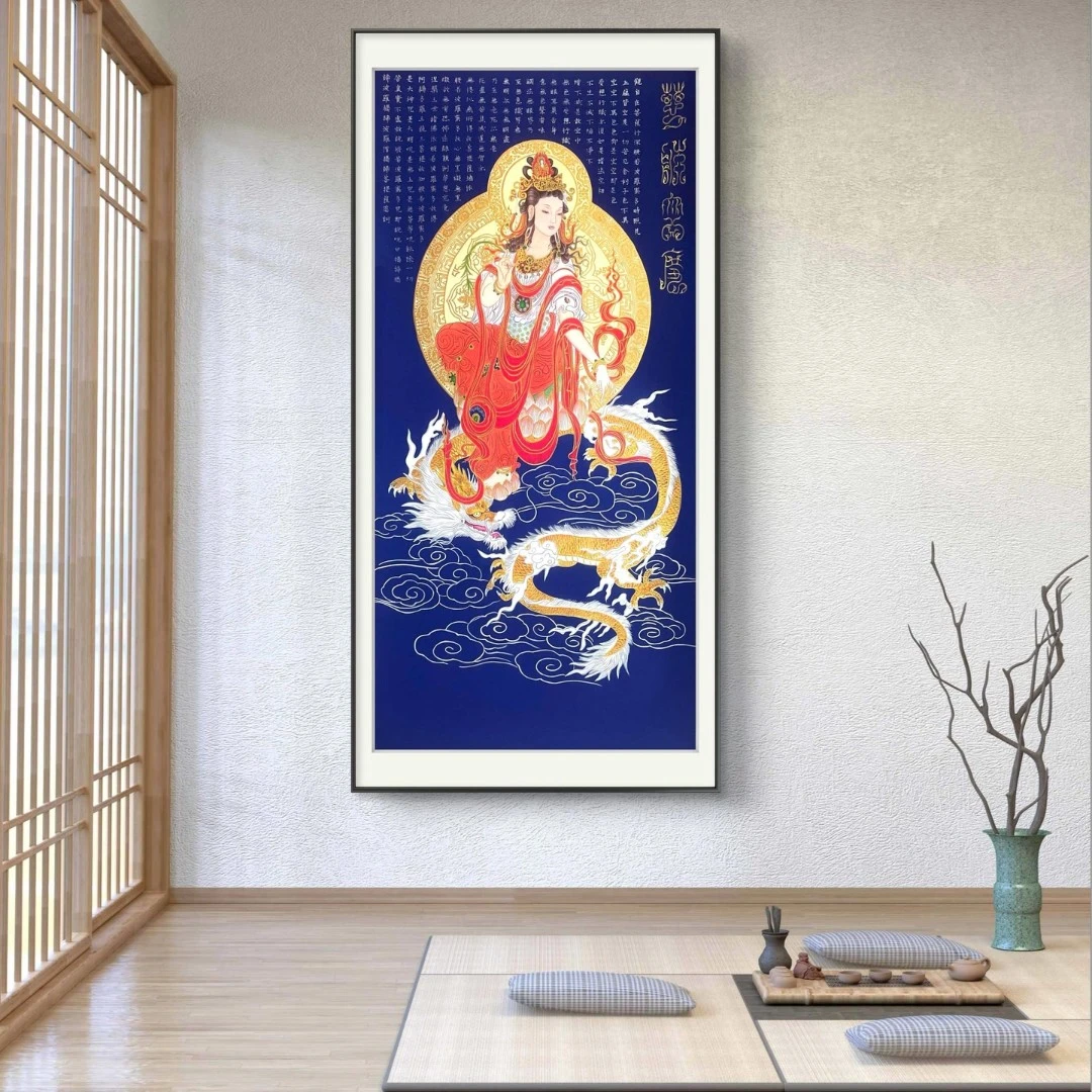 许婷婷展览代表作品----《云龙普渡慈航》