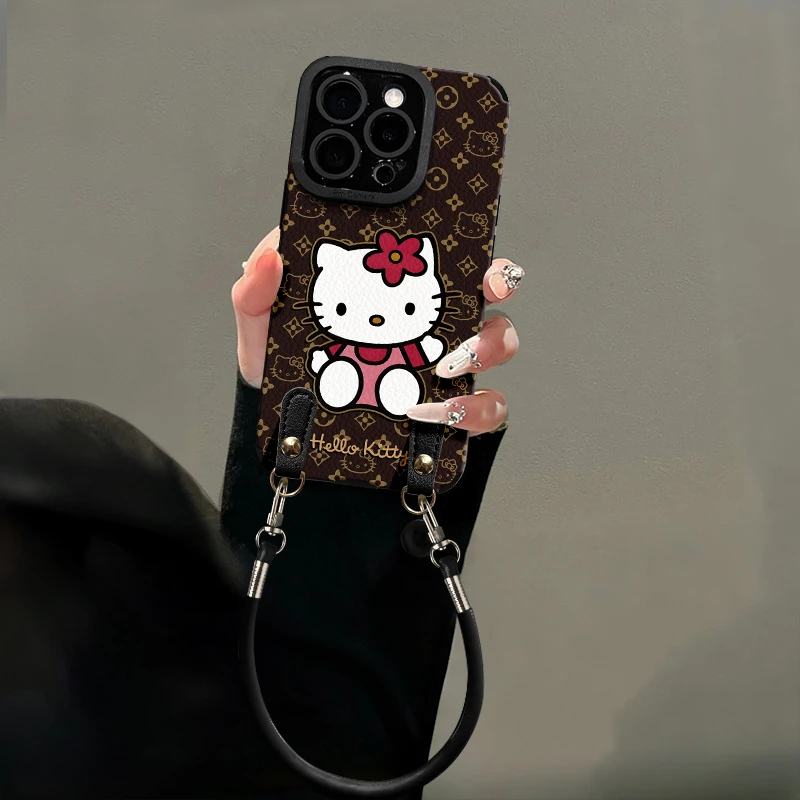 【优选材质】挥手KT猫适用于苹果/vivo/华为/oppo/小米可爱手机壳女