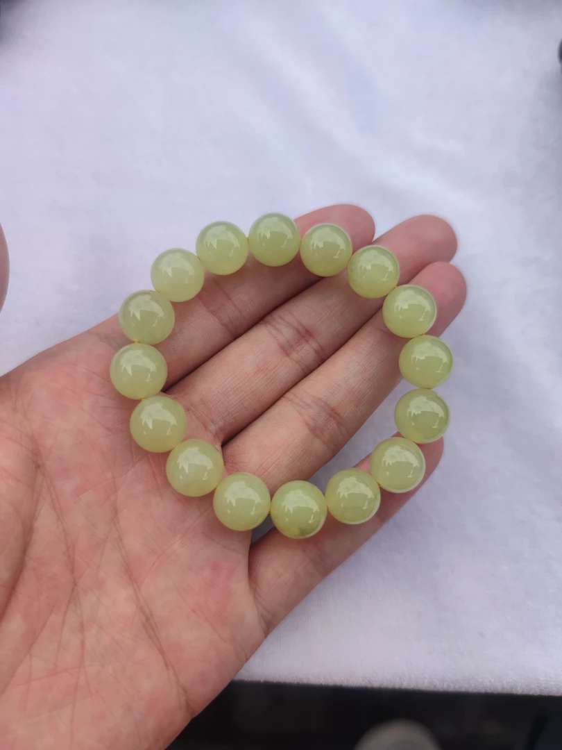 和田玉和田玉黄玉手串