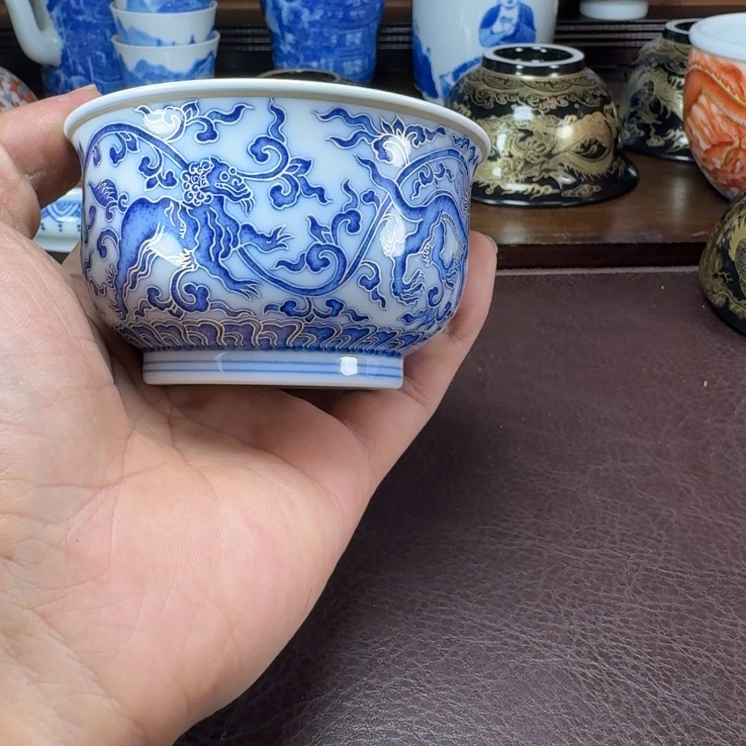 川***寨瓷片当代景德镇陶瓷手绘茶具
