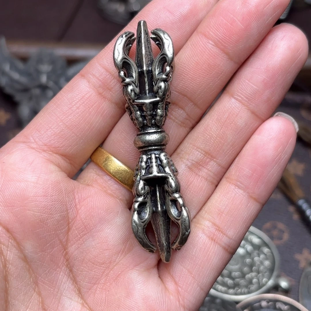 铜星月菩提吊坠项链