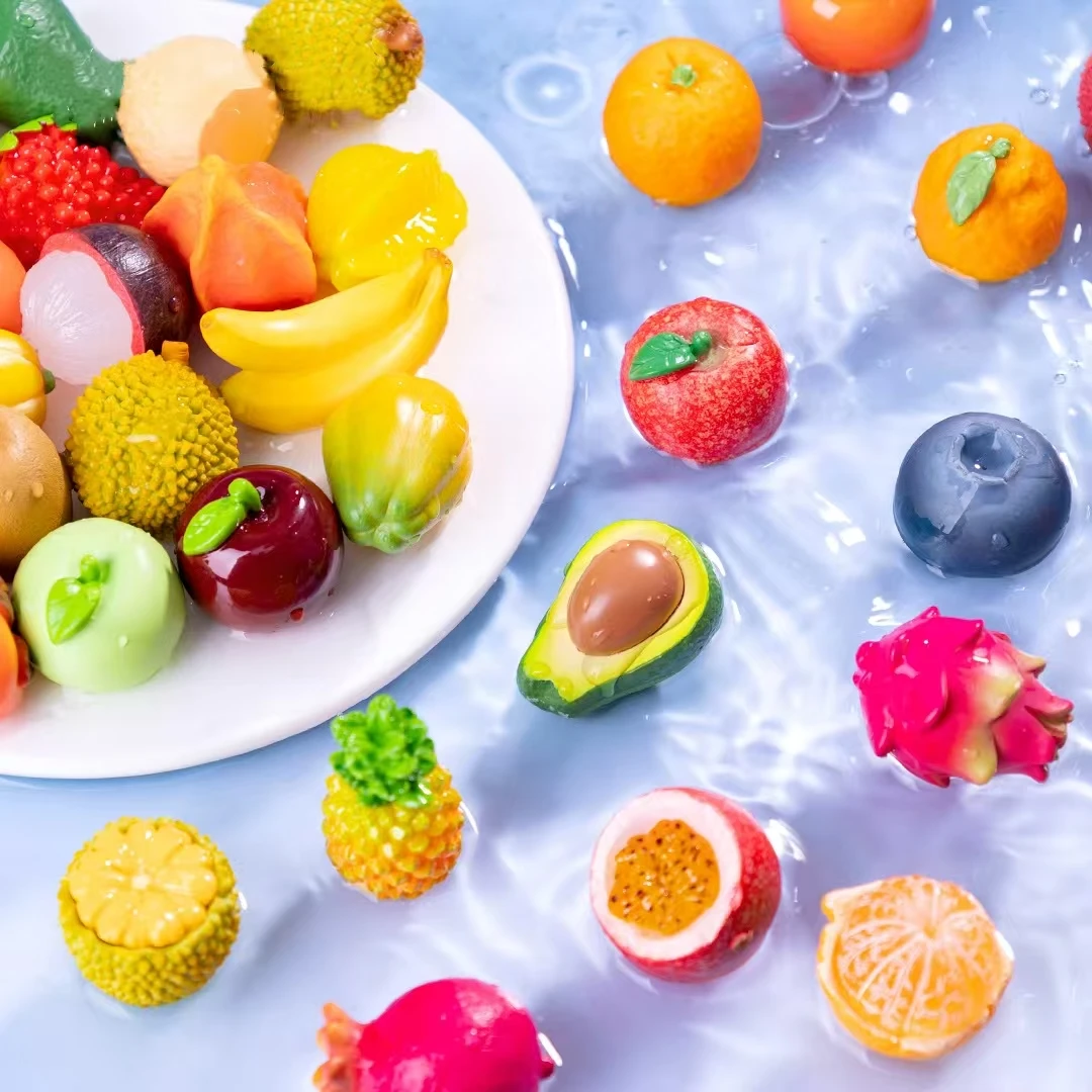 【推推乐】仿真小水果实色夜光混合水果萌粒树脂diy摆件