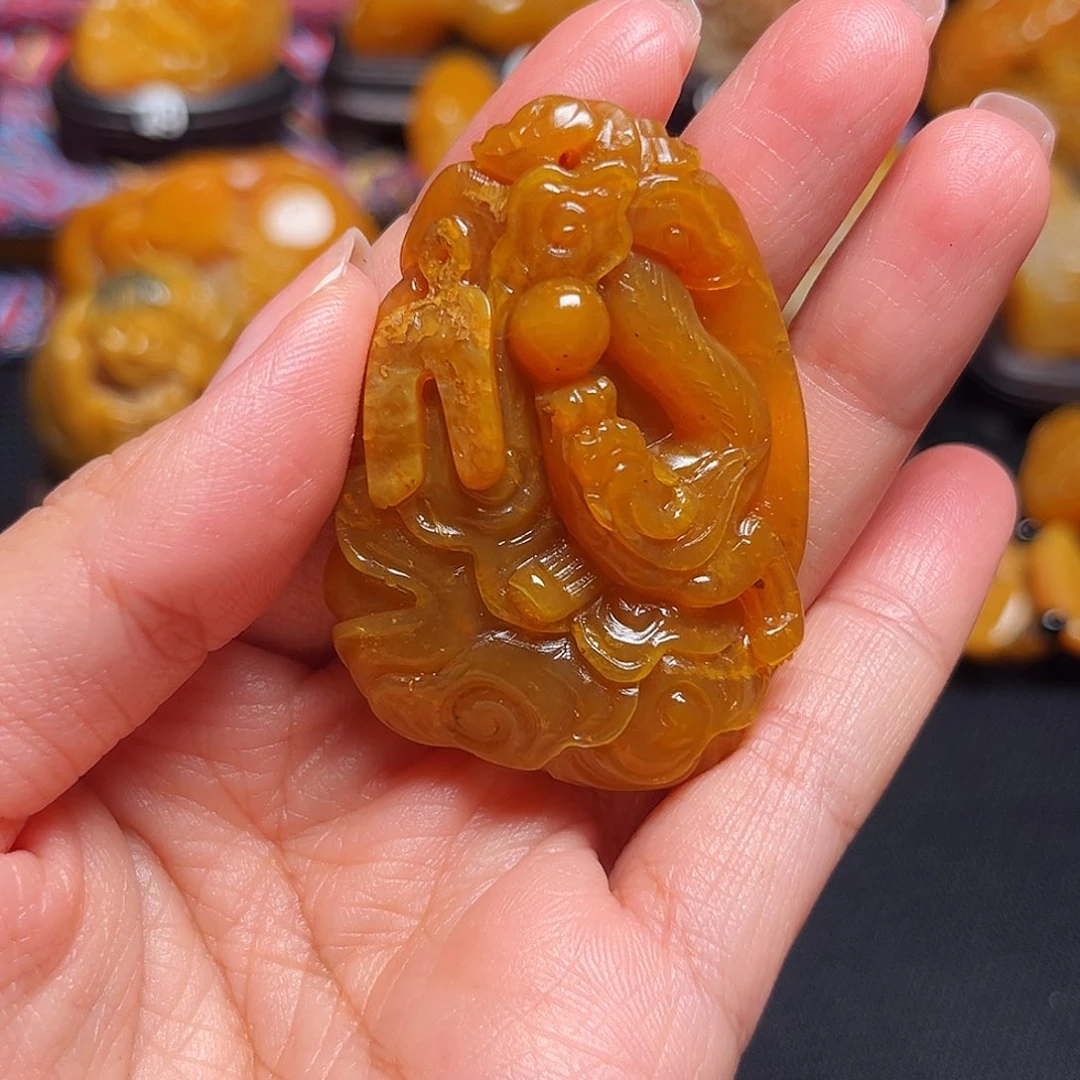 大***朵田黄石石雕石雕石雕