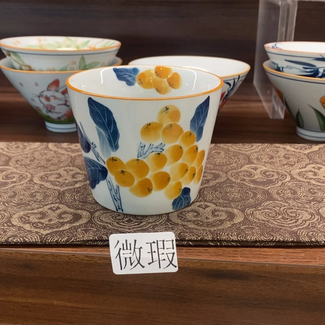 釉下彩老陶泥手工绘制