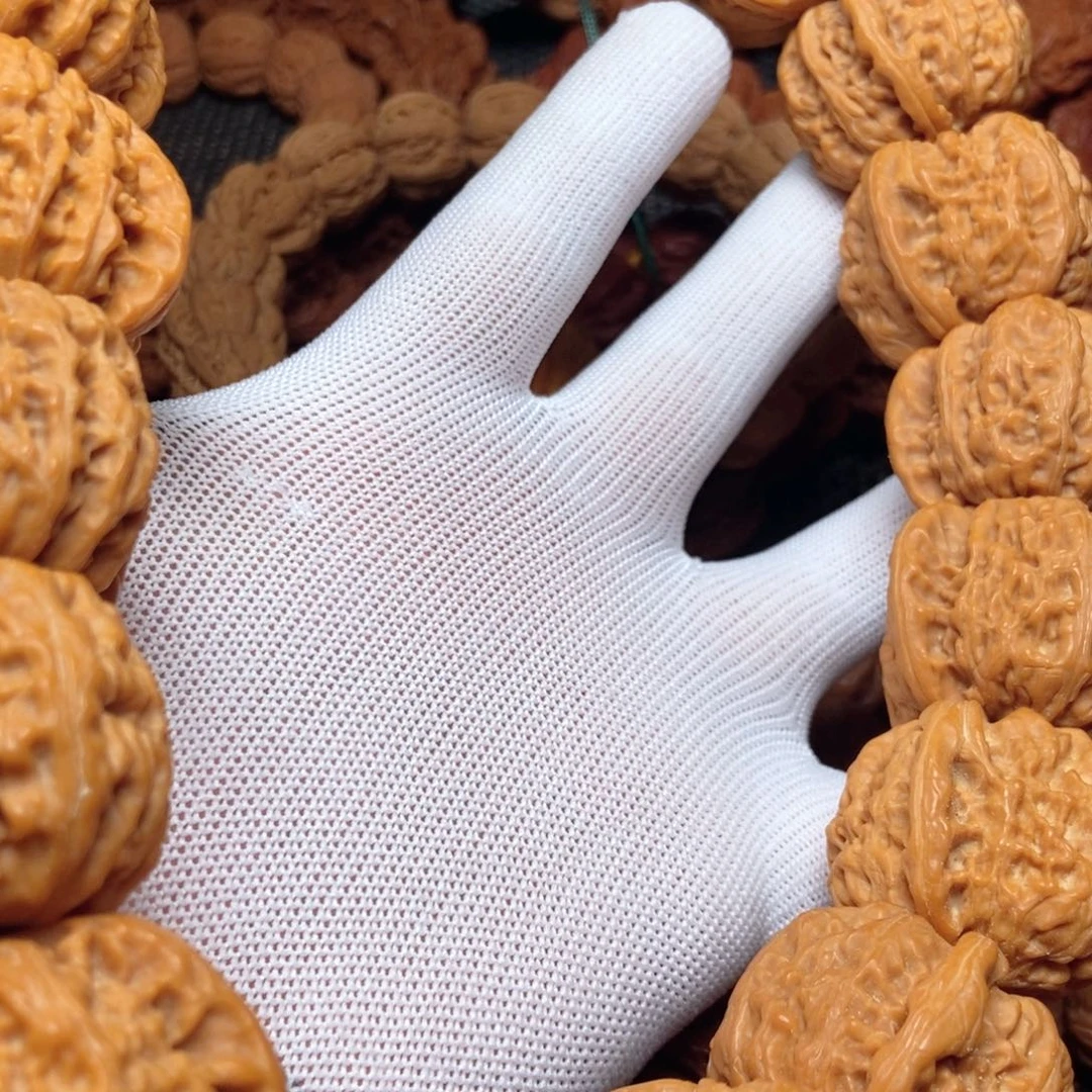 吊坠文玩核桃白狮子麻核桃手持