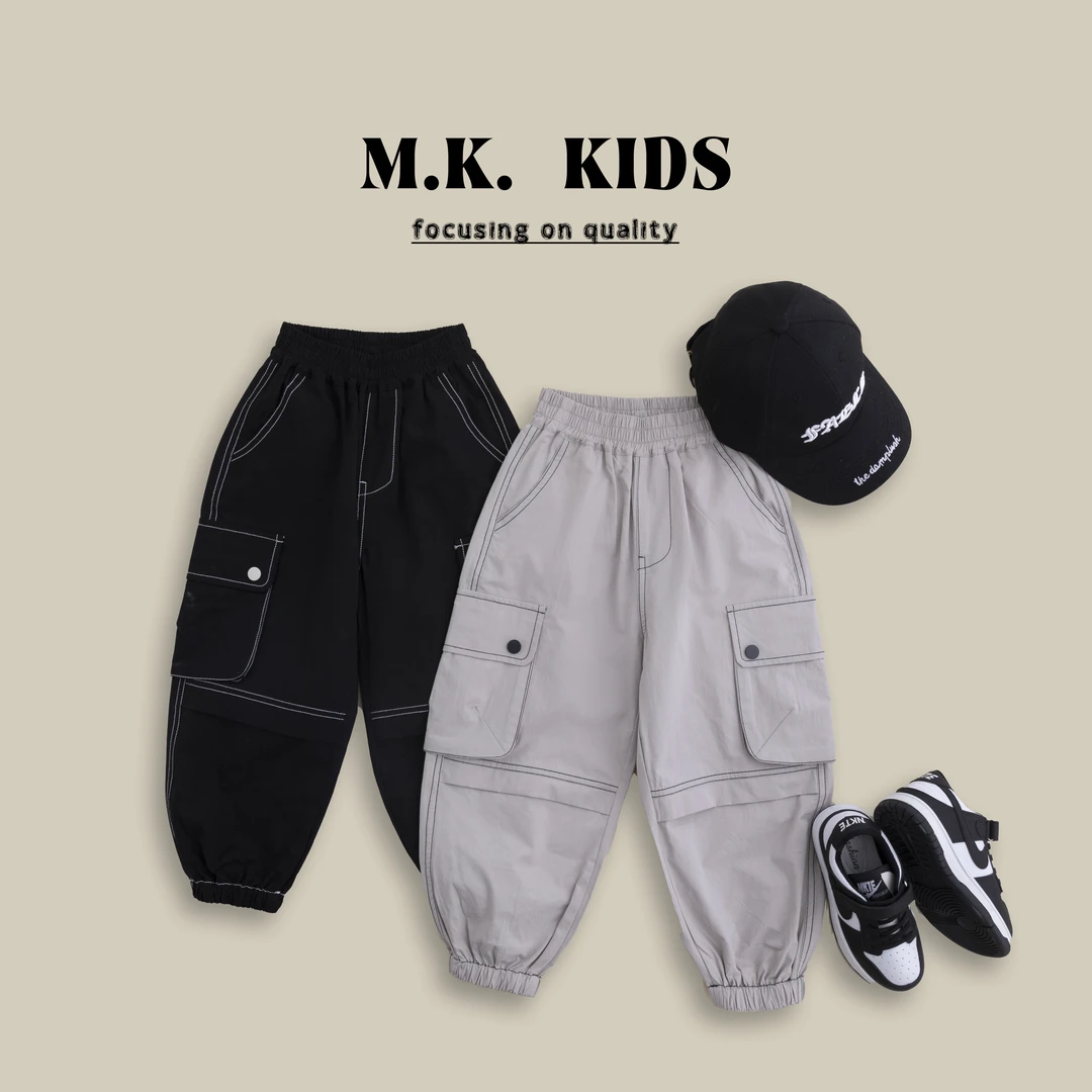 现货儿童春秋款男童潮流百搭纯棉工装裤休闲裤CF800302