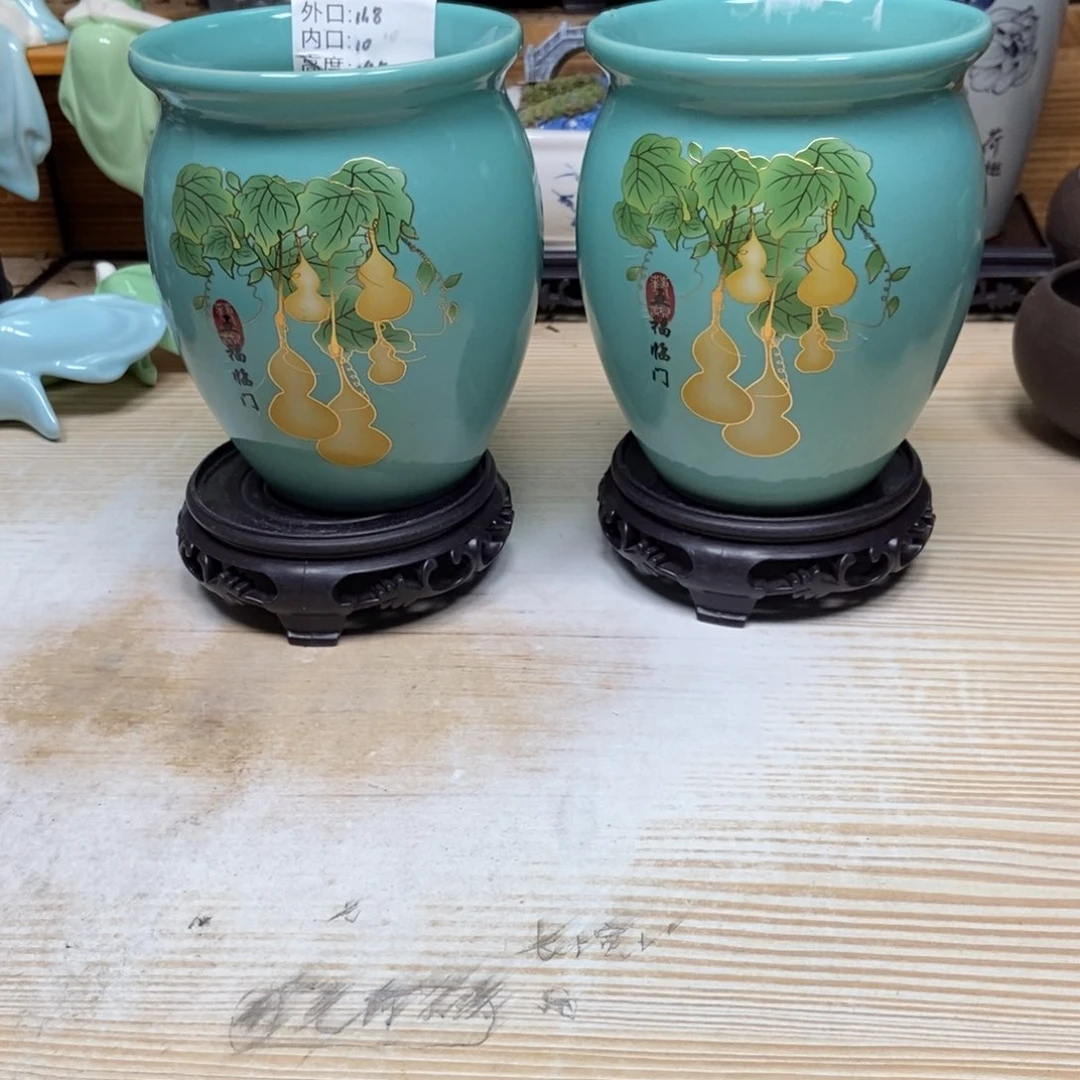 瓷片陶瓷花盆陶瓷艺术