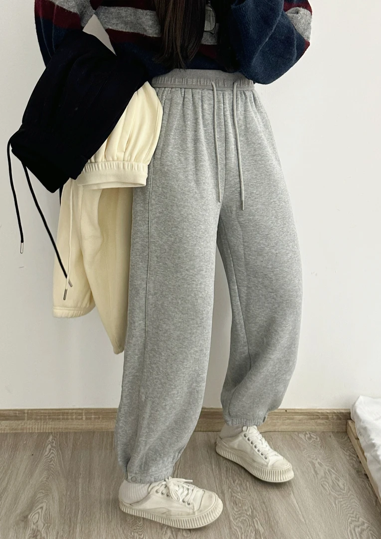 有货十三行X2#99916冬季福利高品质加厚绒卫裤，裤长：93cm