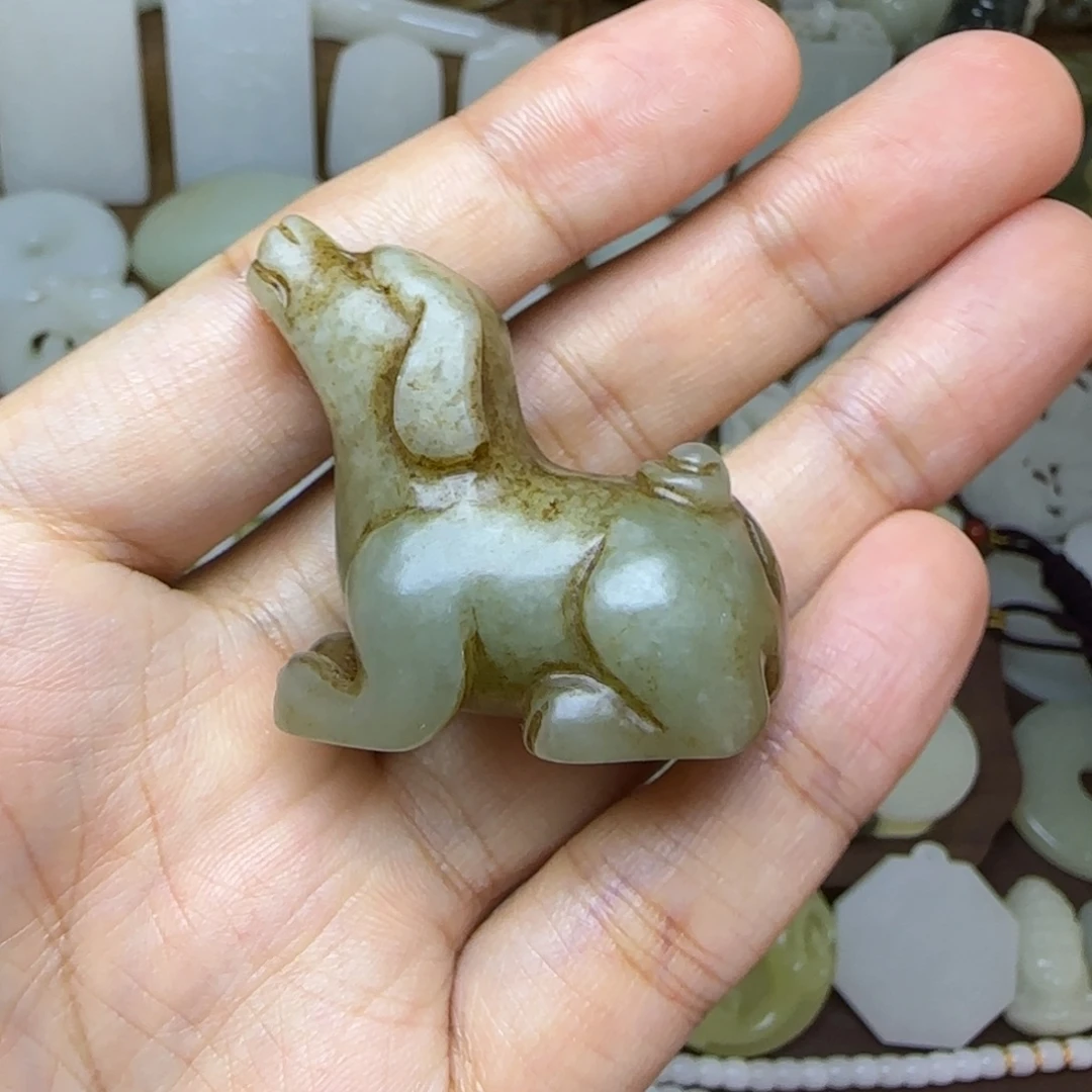 和田玉未镶嵌挂件