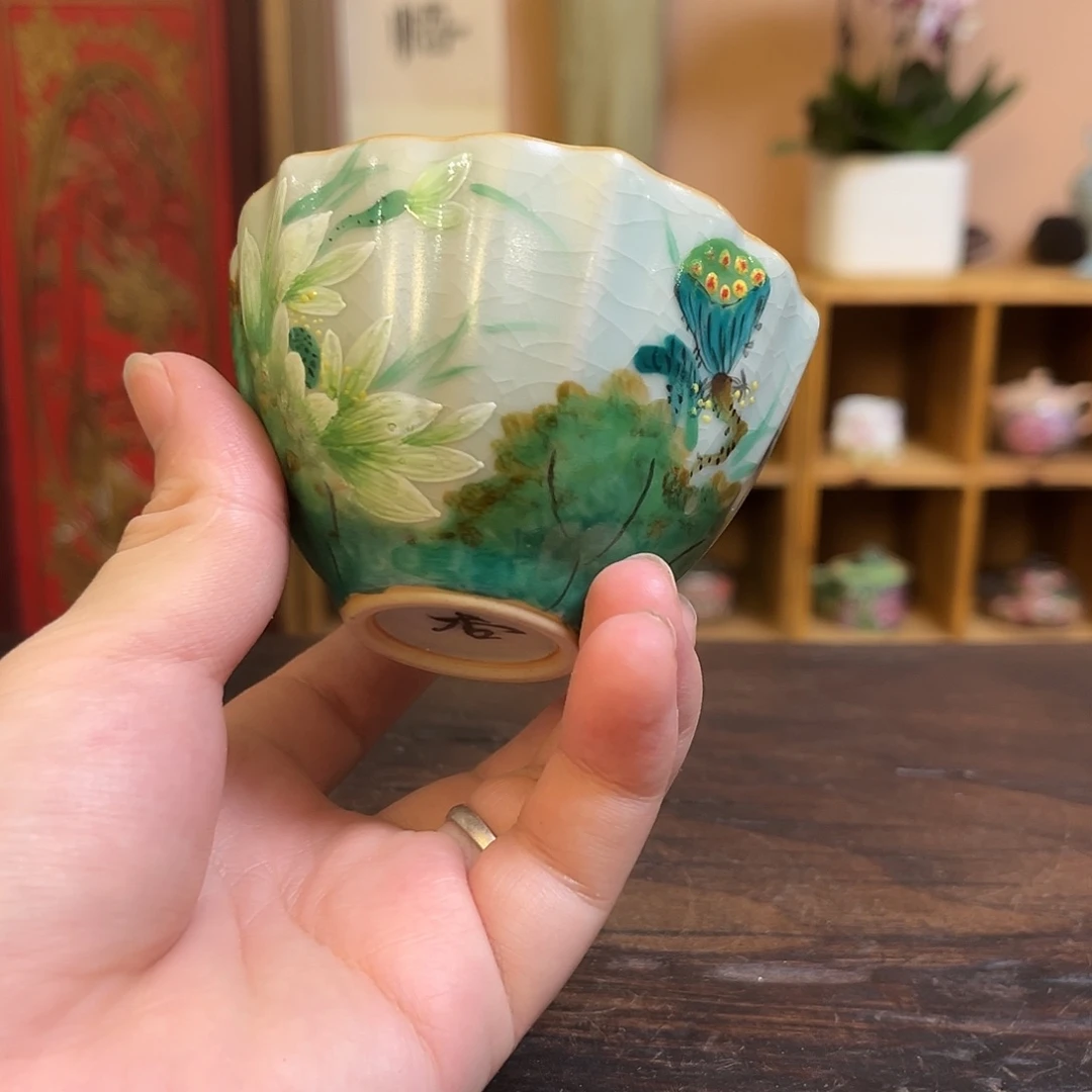 柴烧手工手绘陶瓷