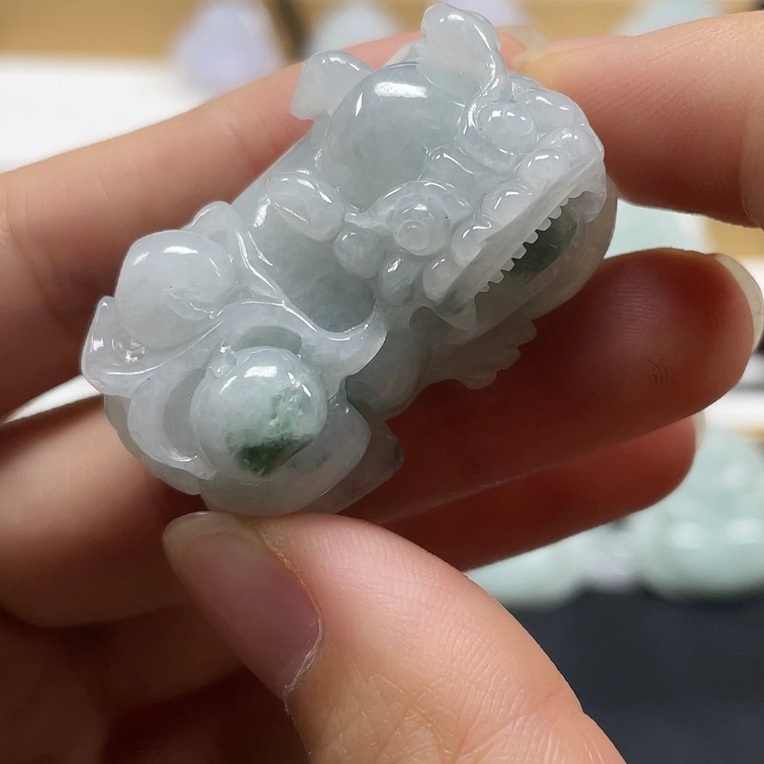 颈饰未镶嵌翡翠天然翡翠貔貅吊坠6号