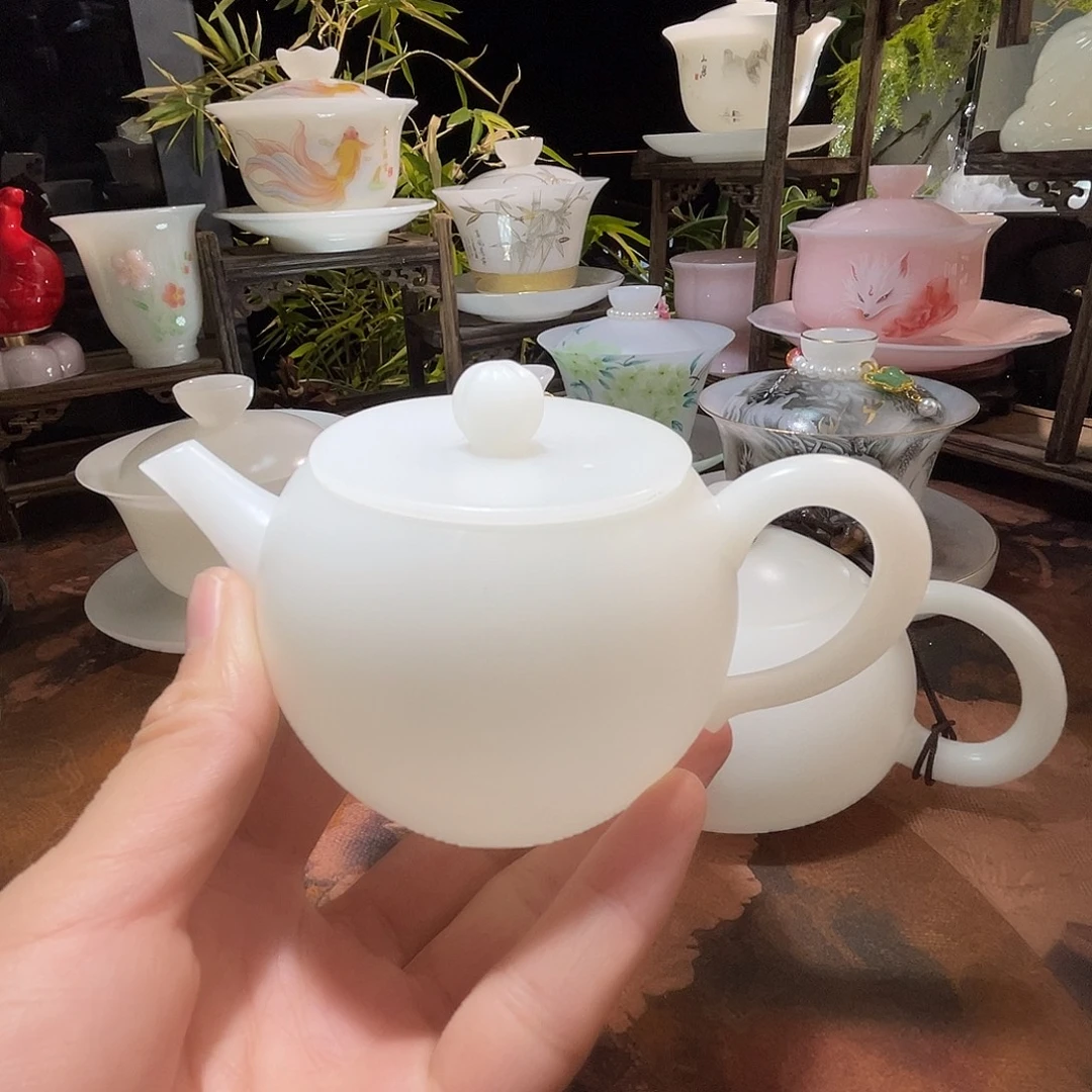 冰晶璞玉素烧小乖壶120ml