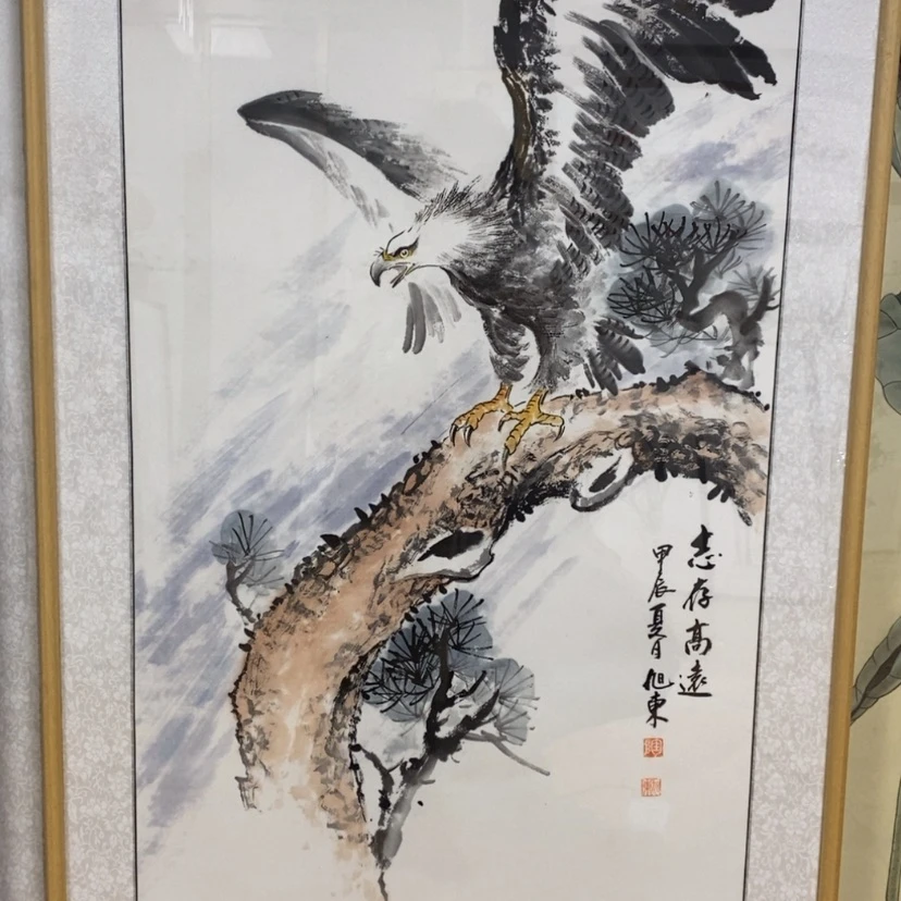 【闪购商品】国画海***w手绘国画带框