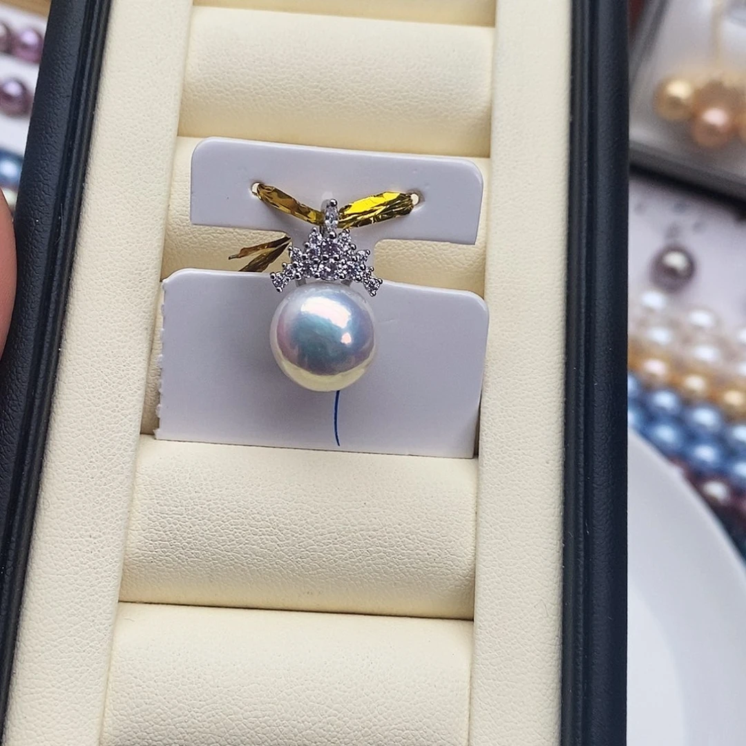 颈饰淡水珍珠银S925镶嵌