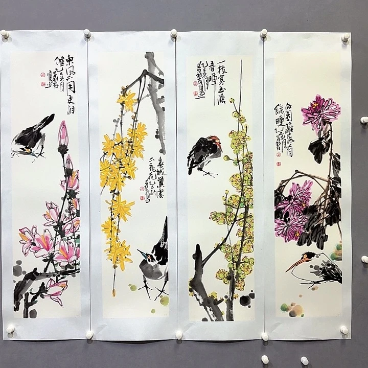 国画亲笔手绘放心去藏