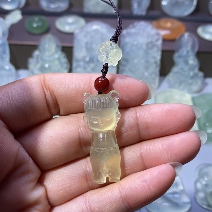 岫玉未镶嵌吊坠吊坠