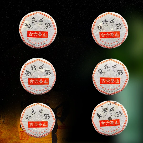十九年原料古六大茶山357g生茶
