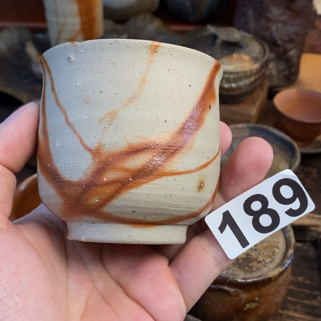 备前烧柴烧茶具山本出原盒