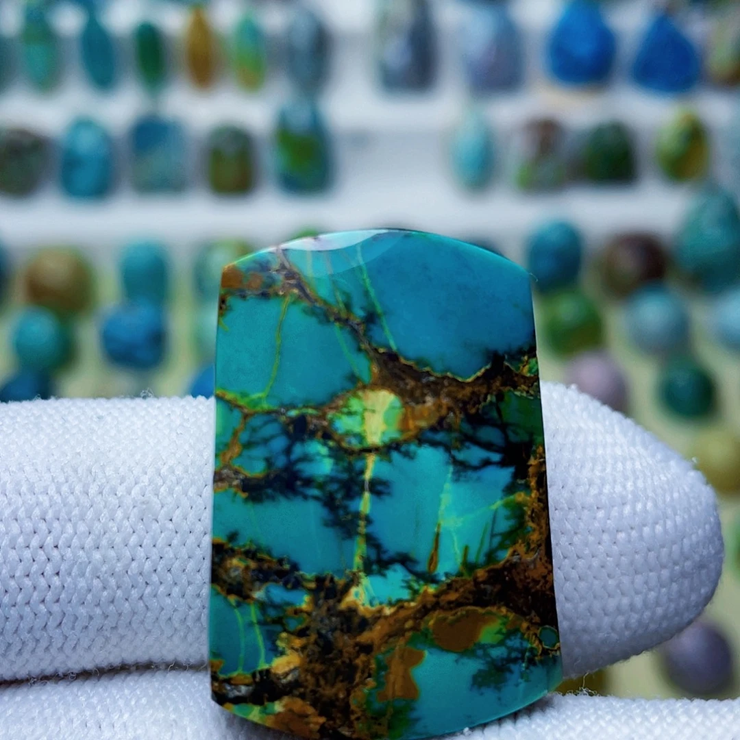 绿松石未镶嵌无事牌