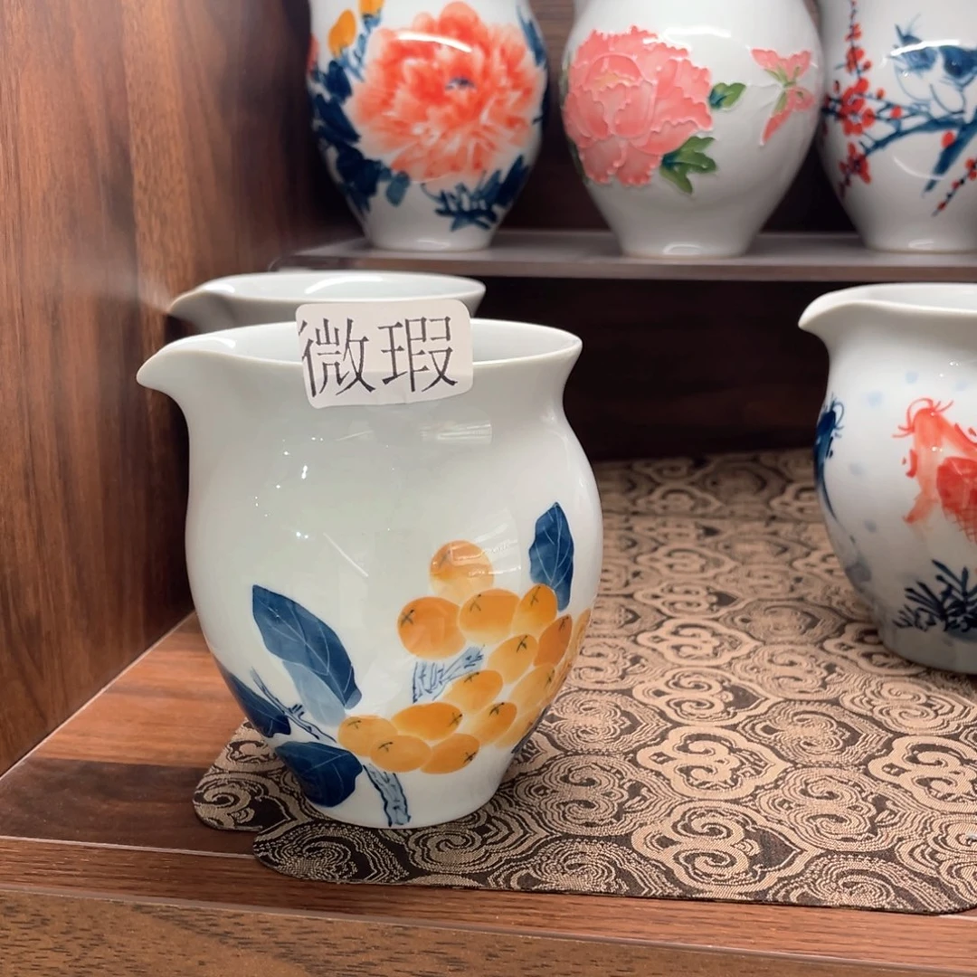 微瑕釉下彩纯手绘