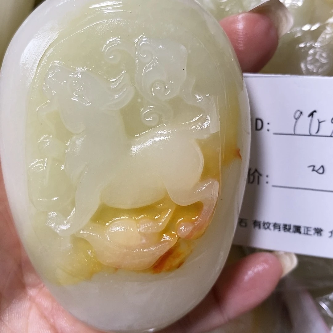 石材用****9古青石手把件