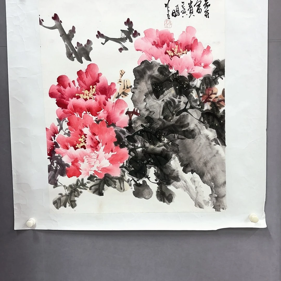 国画艺术家真人手绘