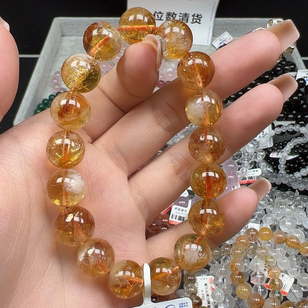 小****水晶手串未镶嵌卡11+精品黄塔晶5