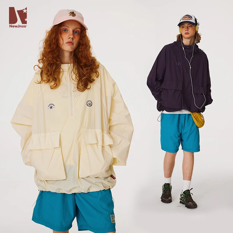 NewJnxs江南先生怕晒嘿人的防晒穿搭美式复古休闲防晒外套JN42C41