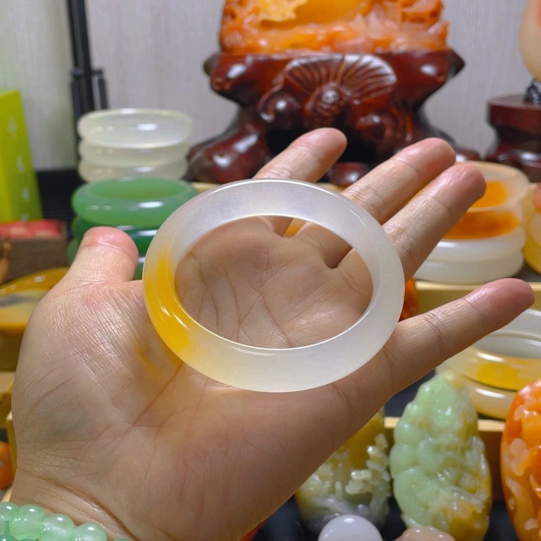 【闪购商品】长石玉未镶嵌手镯（开口镯）K****曹