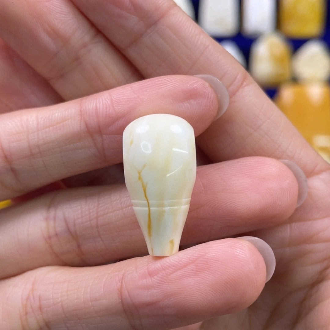 蜜蜡裸石未镶嵌琥珀蜜蜡三通