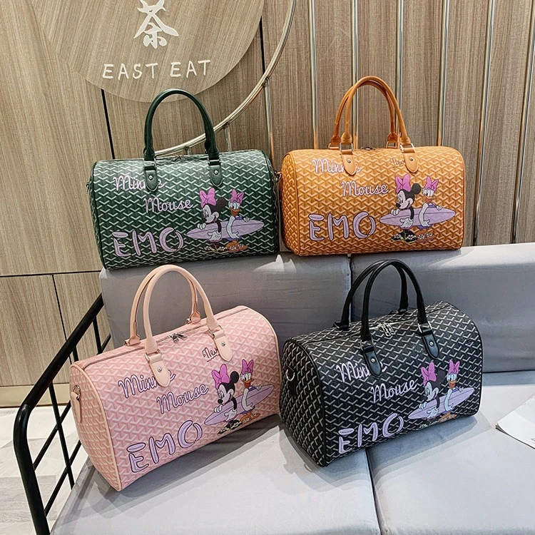 2024新款米老鼠旅行包大容量健身包卡通经典瑜伽包短途手拎行李包