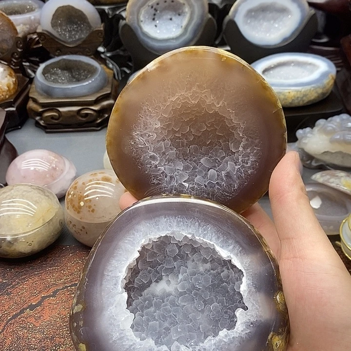 水晶摆件未镶嵌聚宝盆