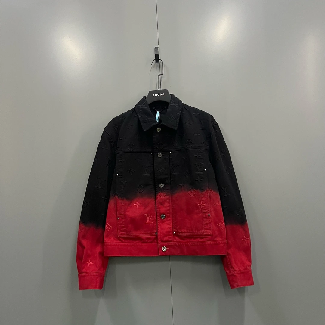 95新 LouisVuitton/路易威登 楠1 渐变牛仔外套50码/208263