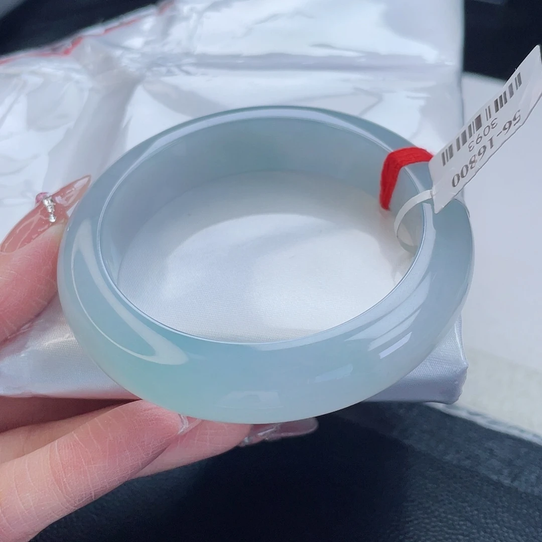 翡翠手镯足银镶嵌翡翠