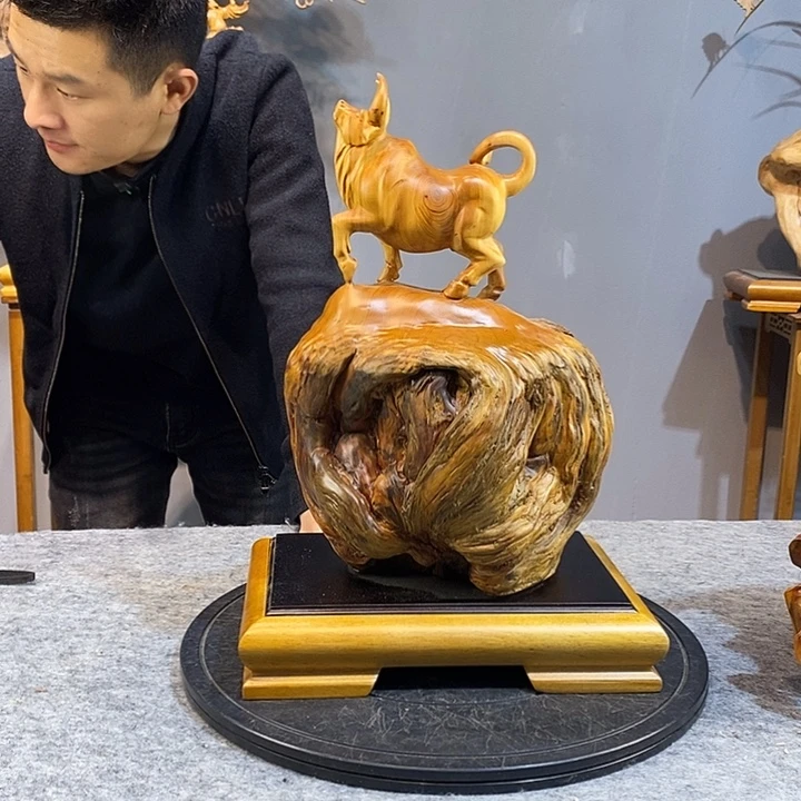 柏木（崖柏）木雕工艺品摆件