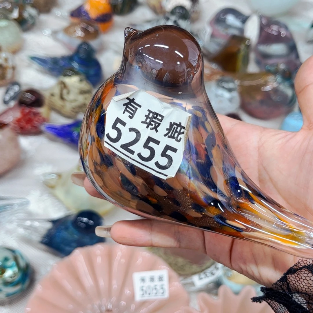 鸟5255 家悦美居琉璃花瓶瑕疵