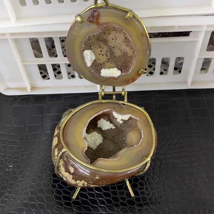 未镶嵌发饰水晶奇石黄盆