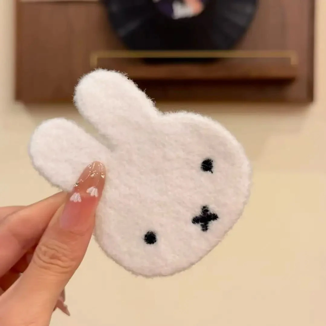 可爱小兔米菲针织魔术贴卡通侧边碎发前额刘海bb发饰Miff洋气精致