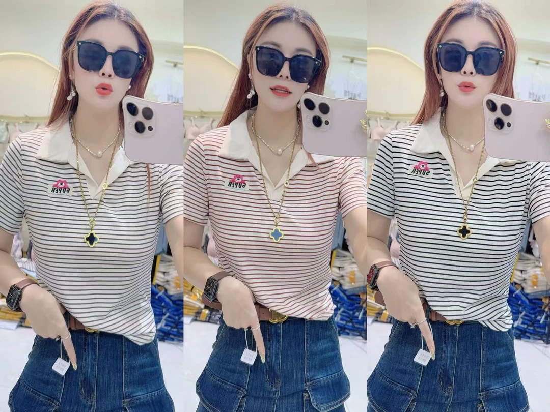 新款立领高弹力显瘦洋气百搭上衣422