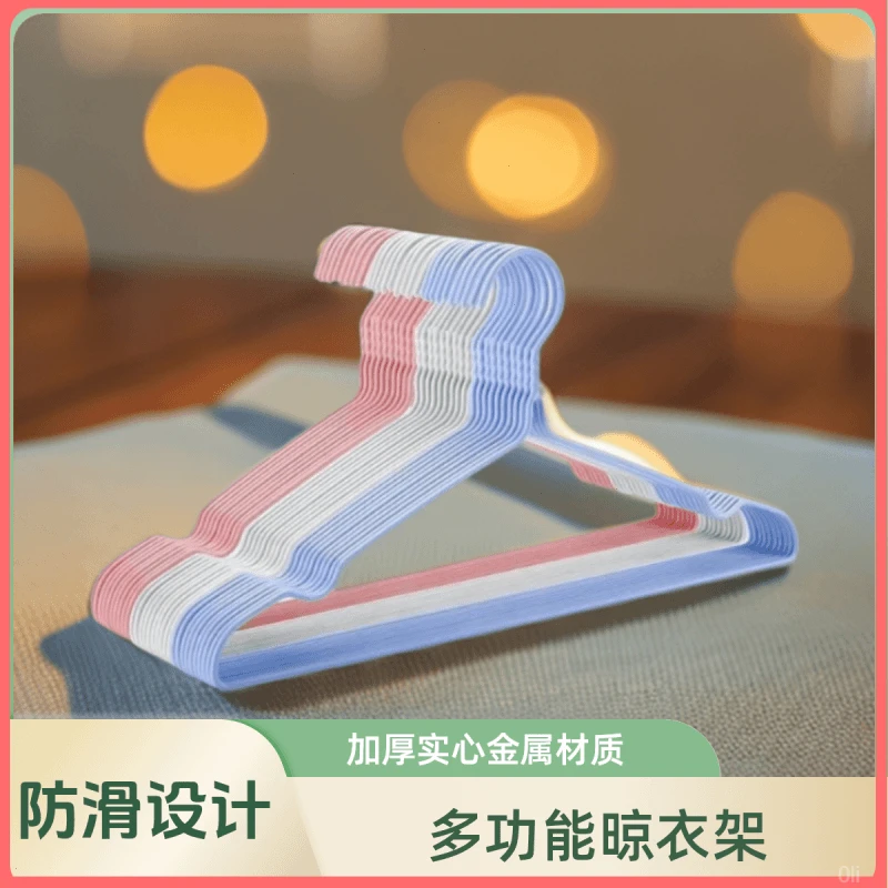 【福利品】40厘米10支防爆成人衣架防锈晒衣架子无痕晾衣架家用