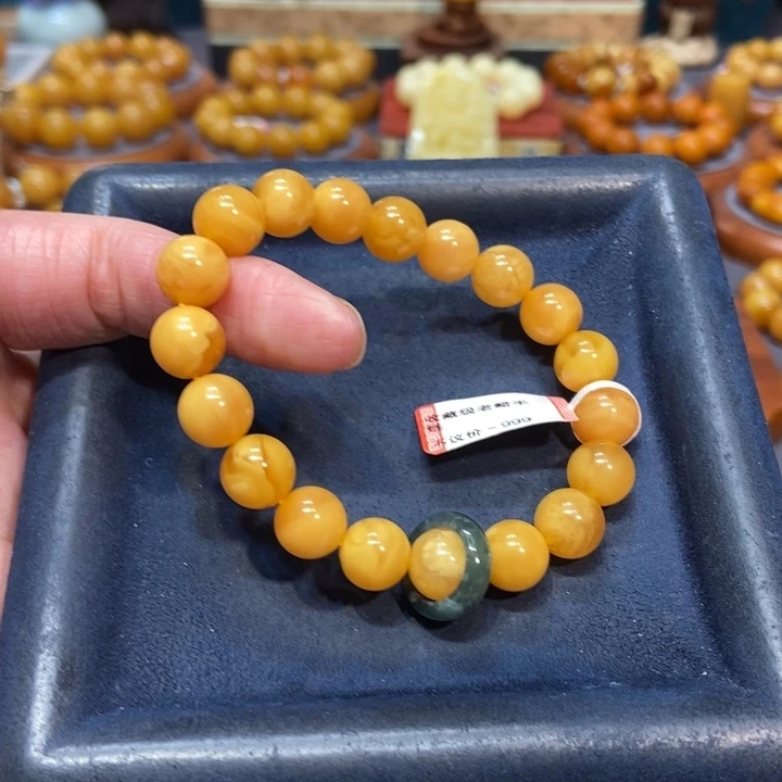 未镶嵌琥珀手链蜜蜡