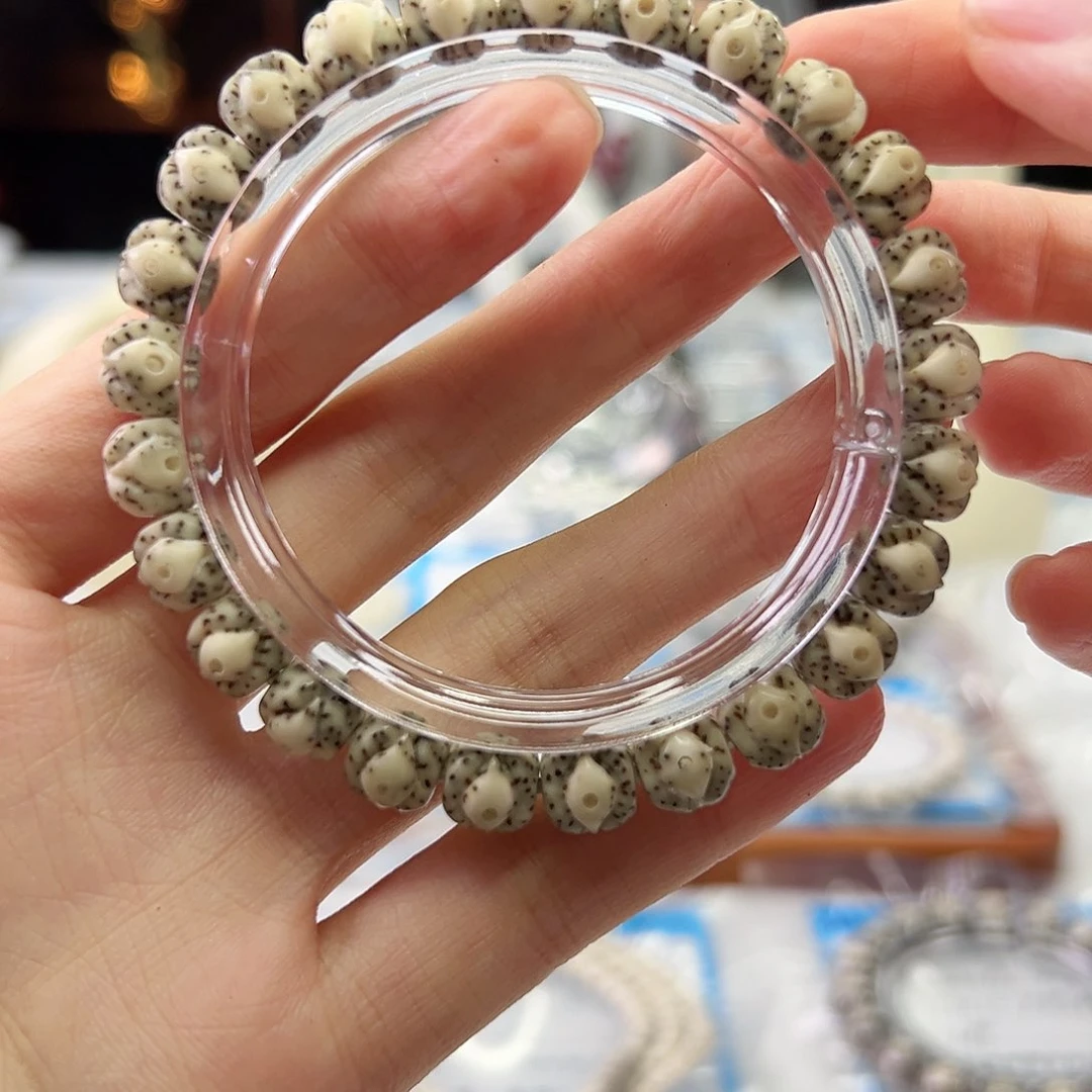 星月菩提手串小琴放大漏9x8雕刻款凤眼大留白黄金瞳