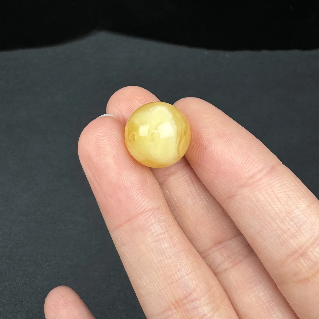 M3635天然原矿蜜蜡 单珠14.7mm1.8克 90元/克