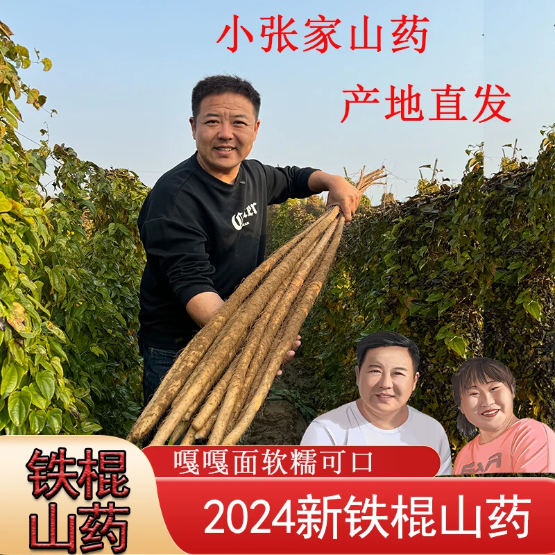 河北铁棍山药粉糯香甜2500g/箱长度70-90厘米4-6根