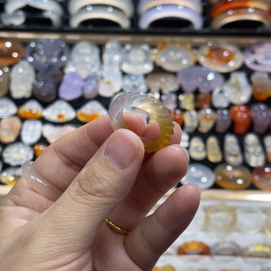 玛瑙/玉髓未镶嵌戒指