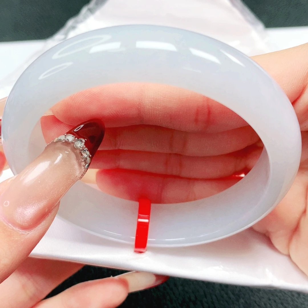 翡翠未镶嵌手镯57.58