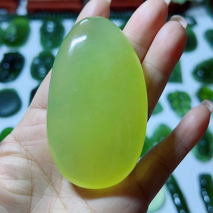 蛇纹石玉合金手把件