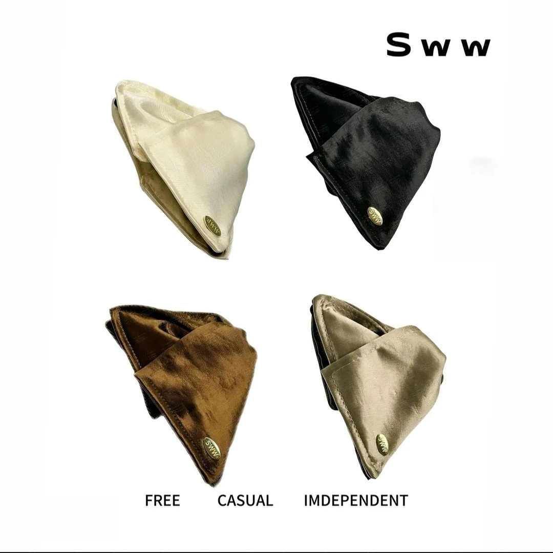 新款缎面贝壳三角抓夹鲨鱼夹高级感网红气质百搭后脑勺发夹发饰女