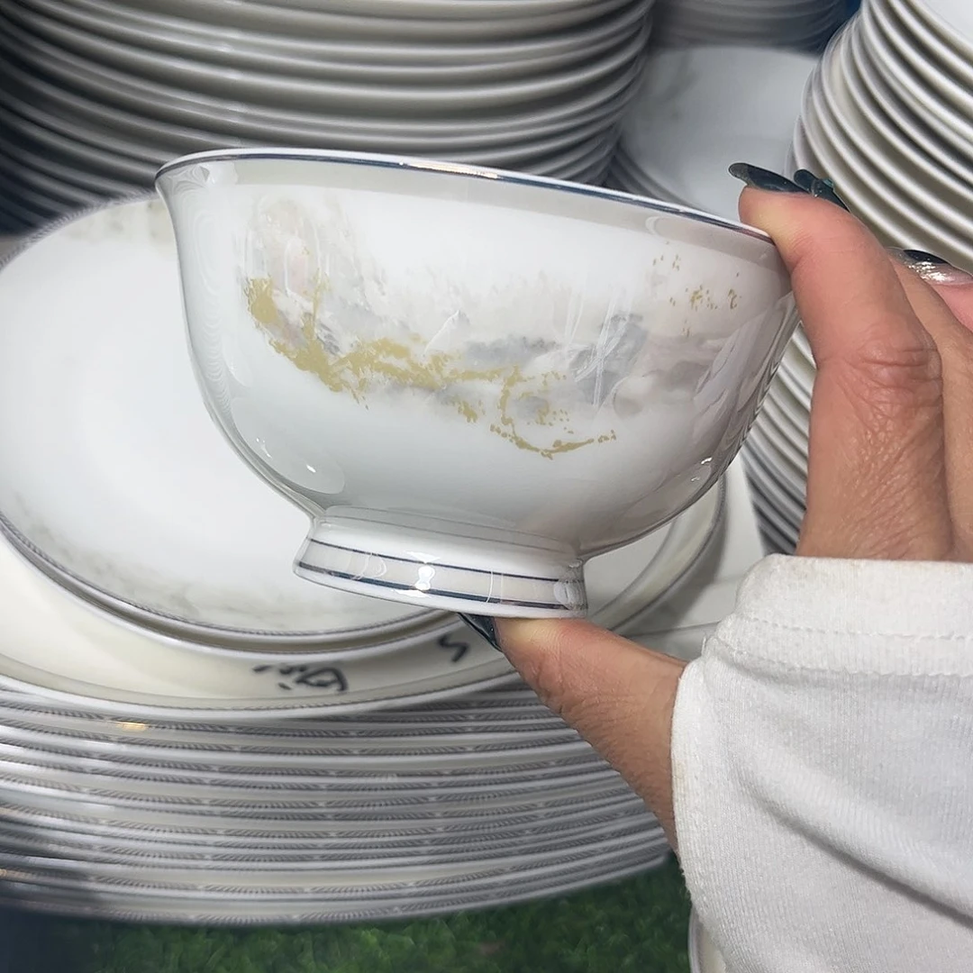 瓷片海岸五寸碗十个